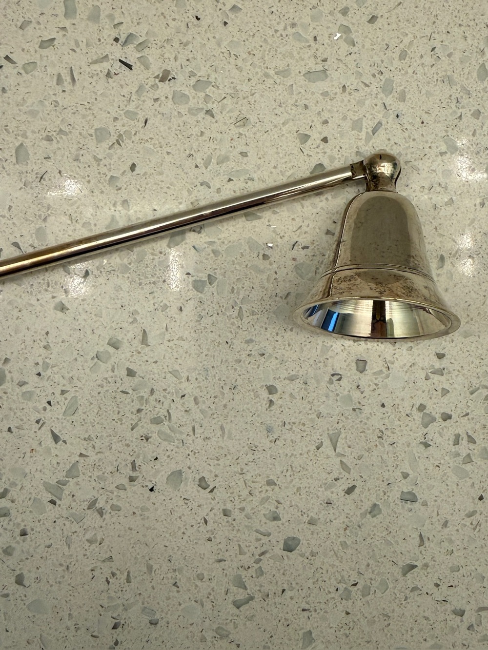 Vintage Silver Candle Bell Shaped Flame Snuffer with Long Handle π₯ - Picture 4 of 6
